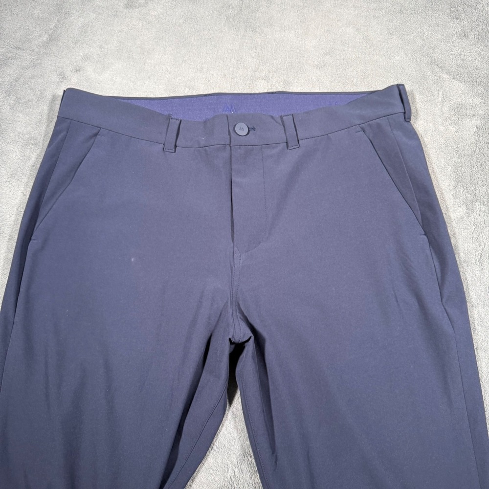 Mizzen + Main Mens Helmsman Pants 35x32 Slim Fit Chino Navy Solid Navy 1BO-0965 - Picture 2 of 12